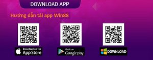 Tải ứng dụng từ giao diện trang chủ Win88